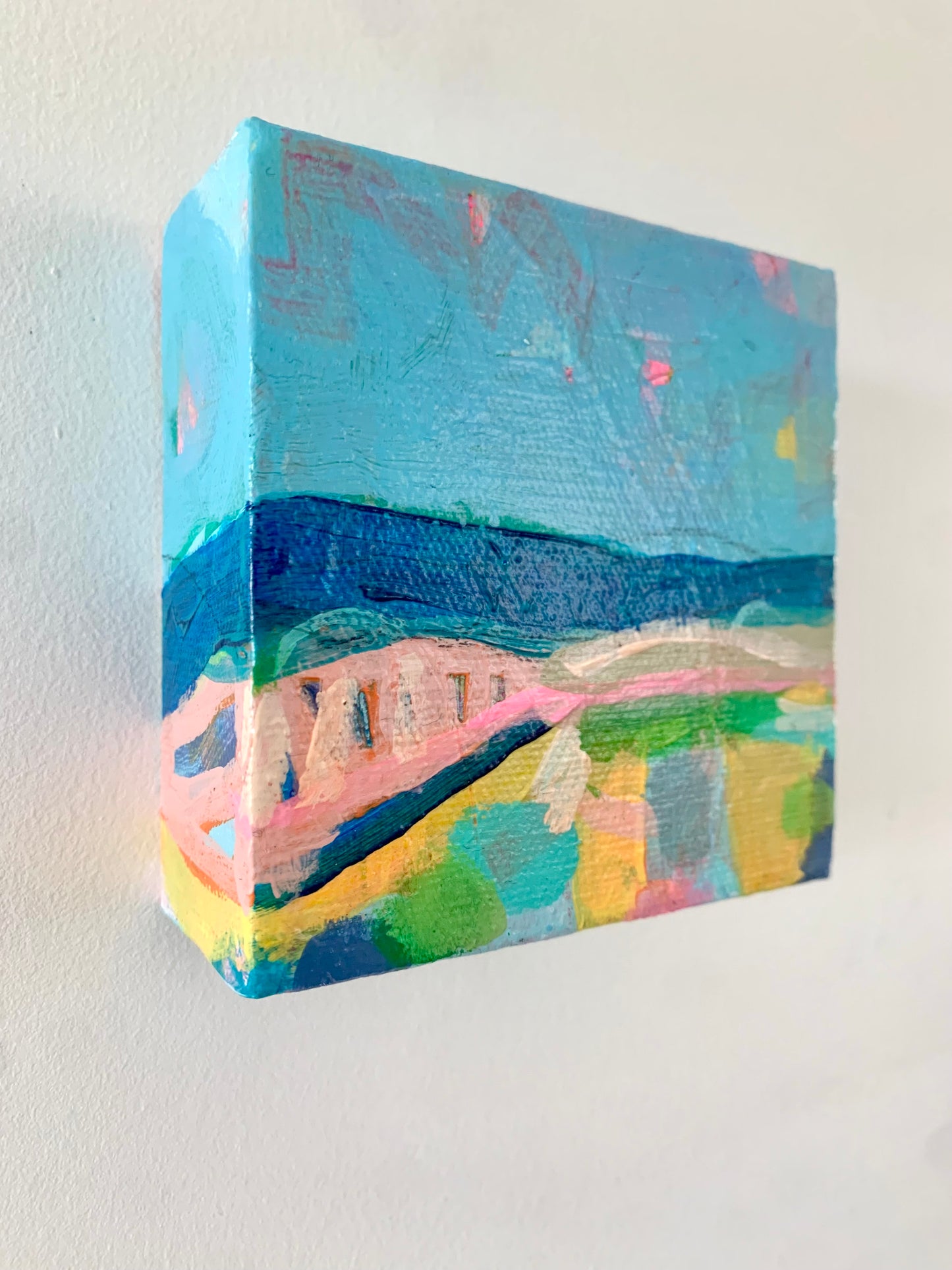 Art - To Sea, original mixed media painting on box canvas