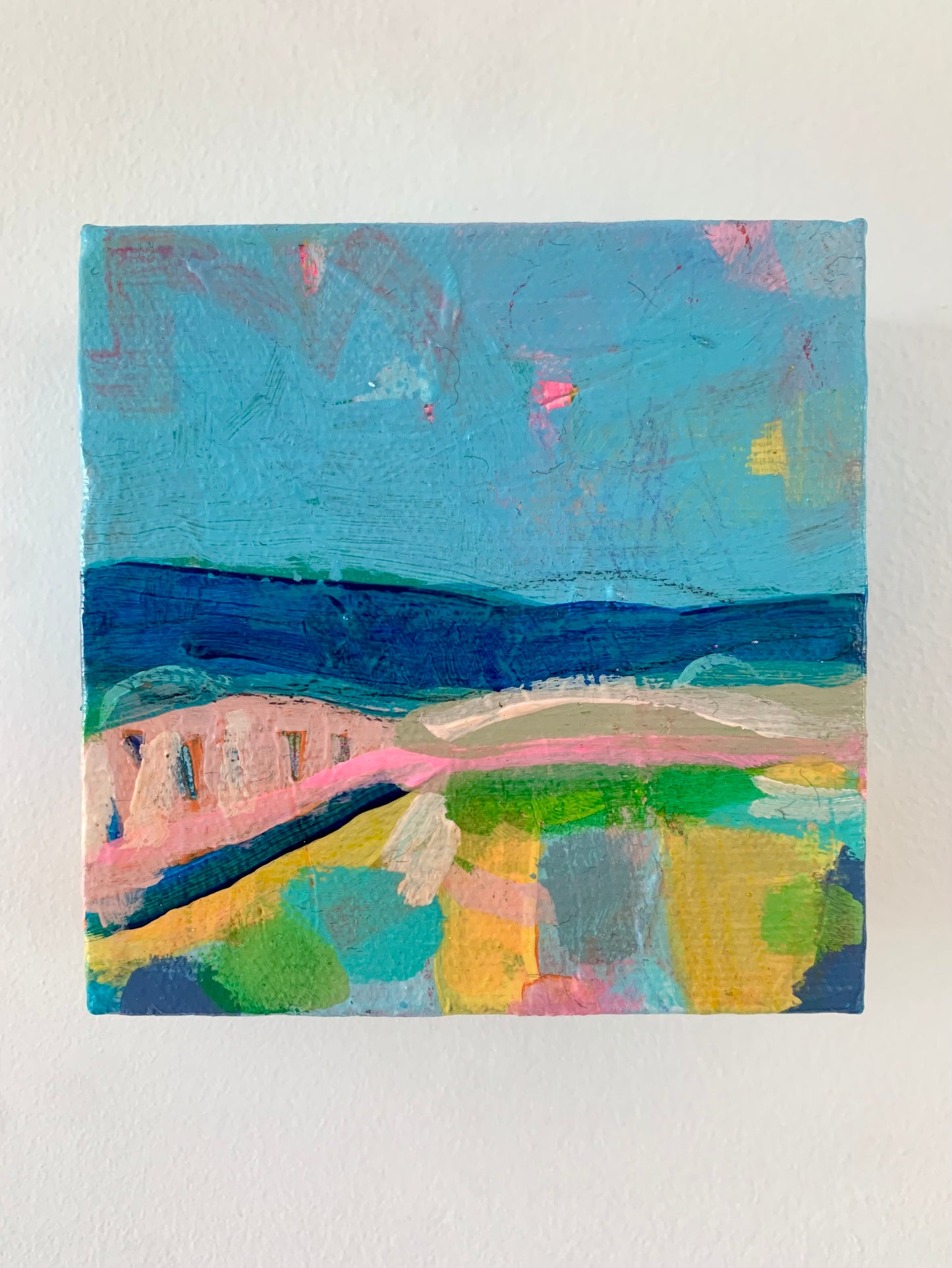 Art - To Sea, original mixed media painting on box canvas