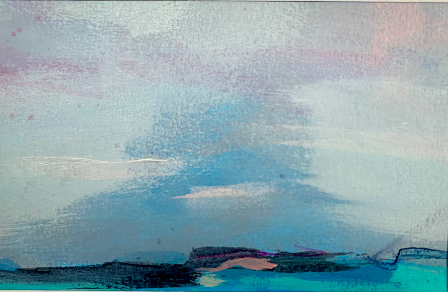 Z mixed media landscape painting