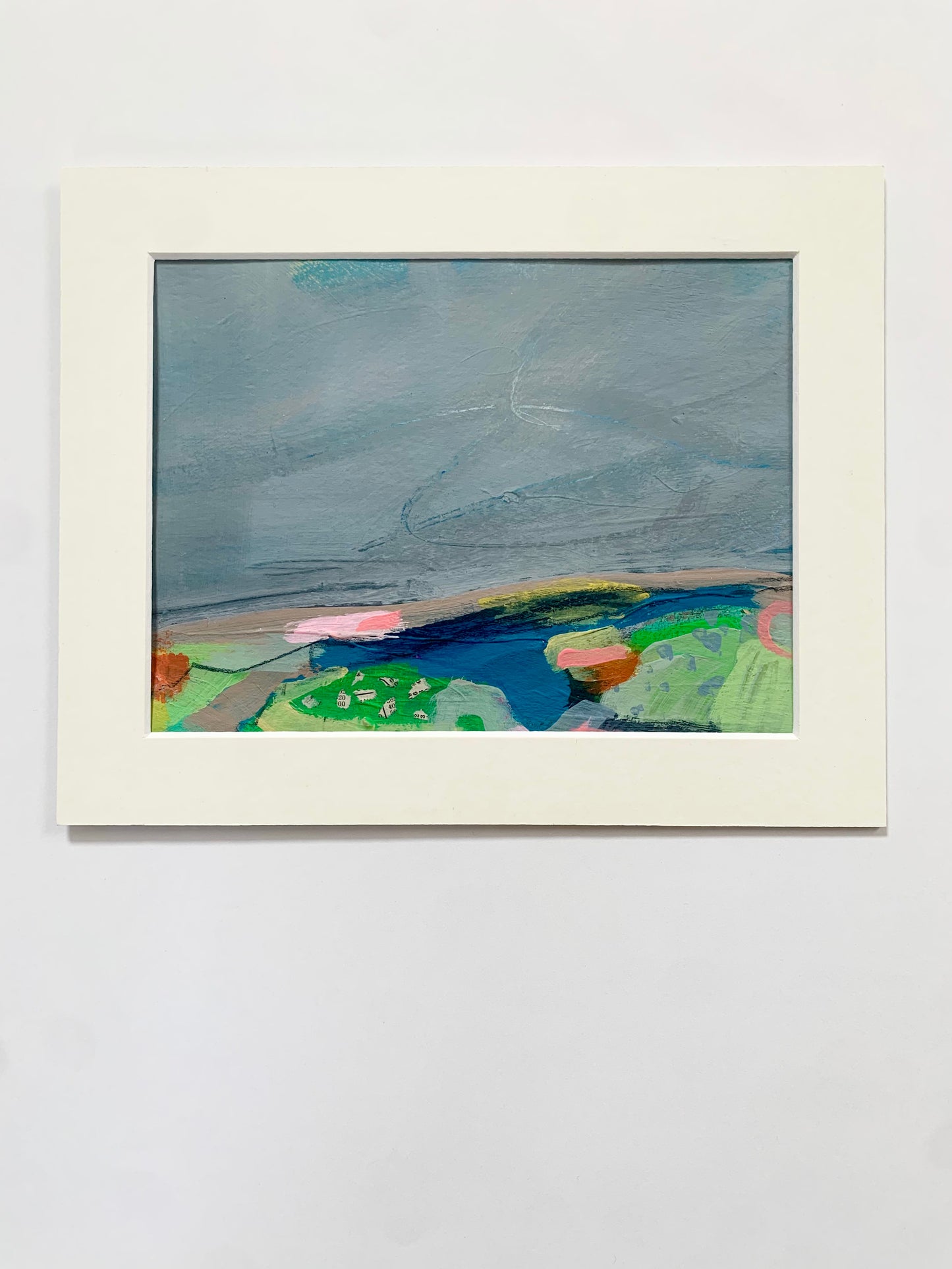 Z Moody Sky - mixed media painting