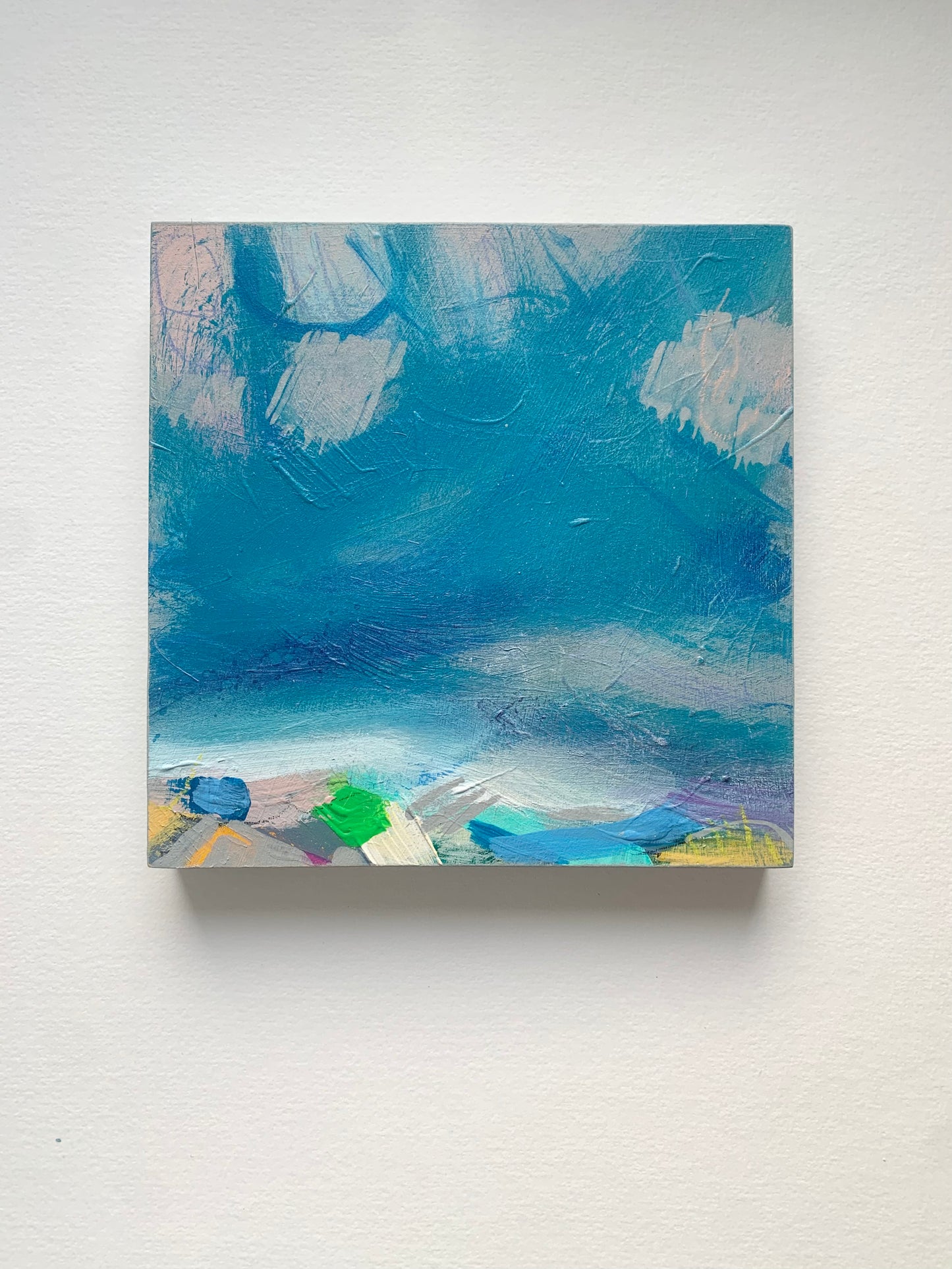 Art - Under Blue Sky, original mixed media painting