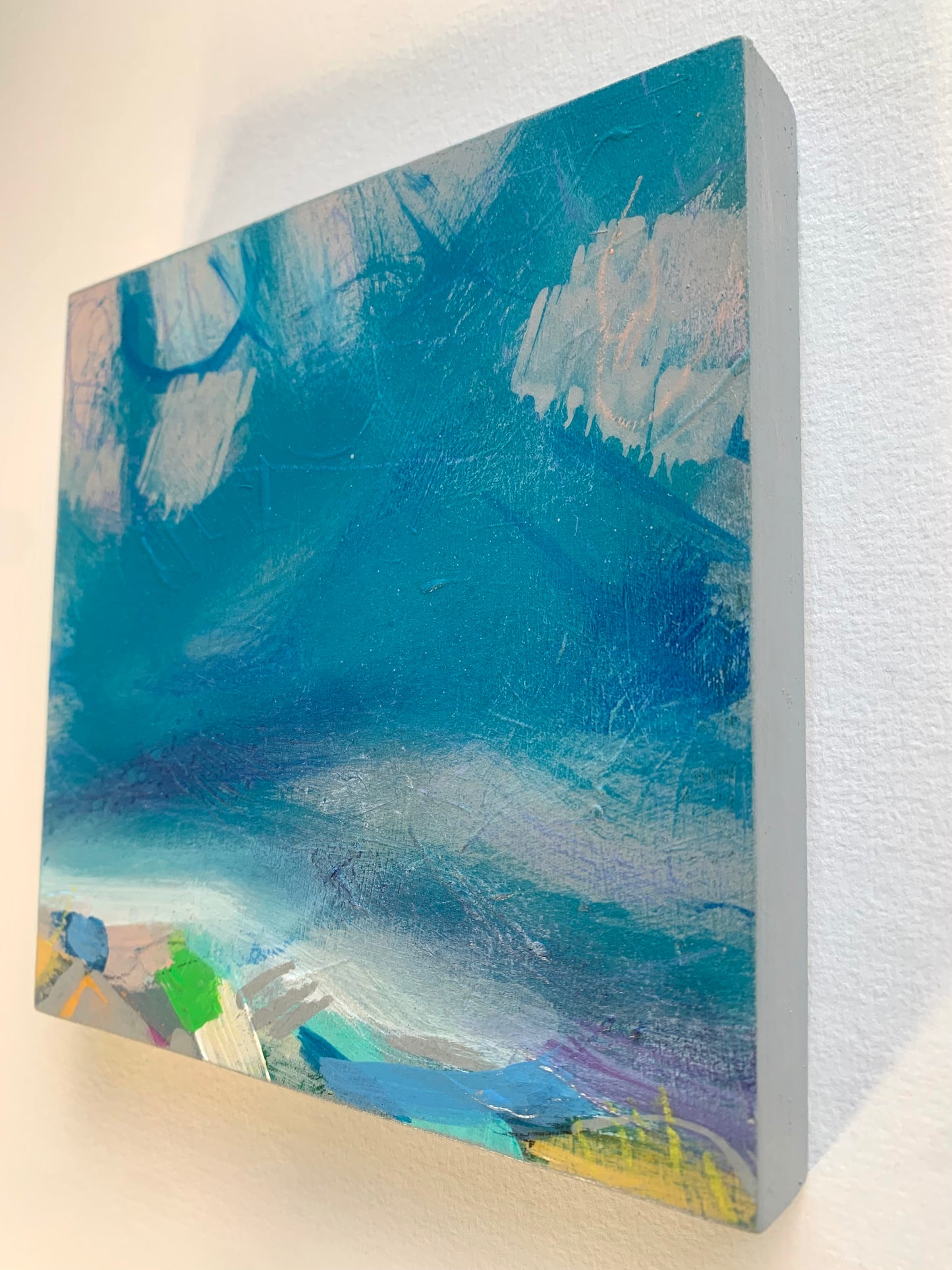 Art - Under Blue Sky, original mixed media painting