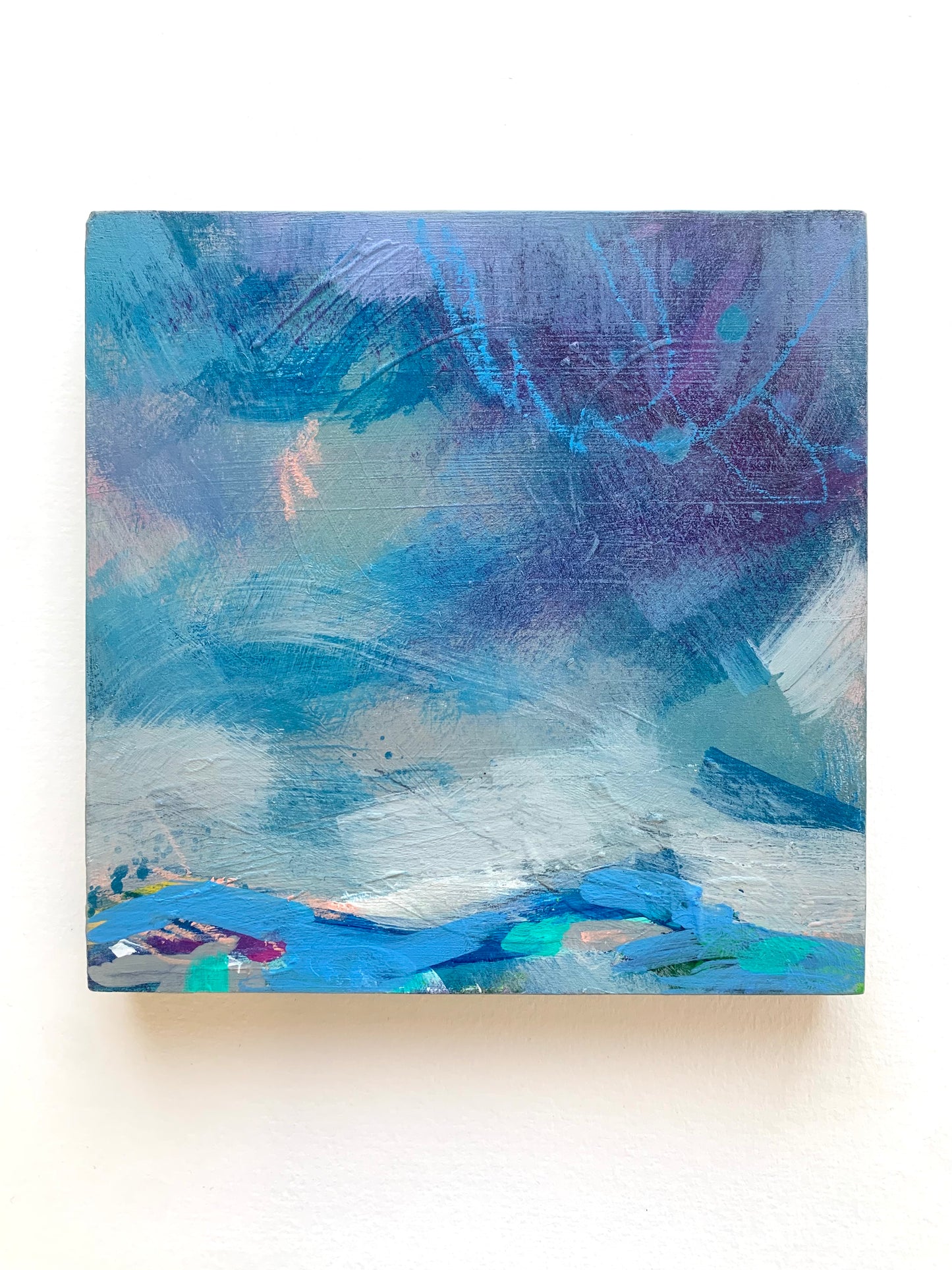 Art - Whirleygig, original mixed media painting