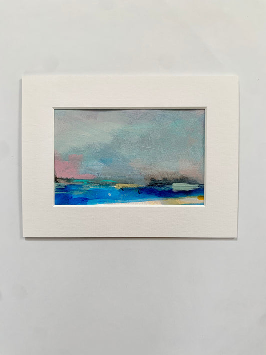 mixed media seascape painting